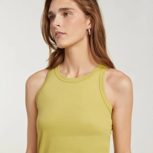 Everlane Cutaway Tank Top Green Leek XXL - Picture 1 of 8